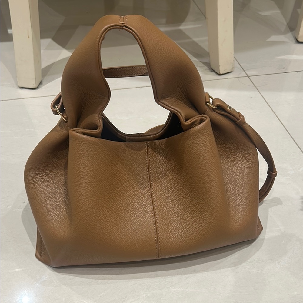 Polene Numero Neuf Bag Textured Camel